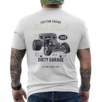 Vintage Car Garage For Hot Rod Car Lovers Men's T-shirt Back Print - Monsterry CA