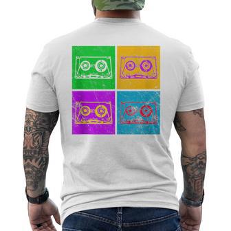 Vintage Cassette 80S Fashion Y 90S Retro Pop Music Sin Mangas Camiseta Hombre Estampado Espalda - Regaloses