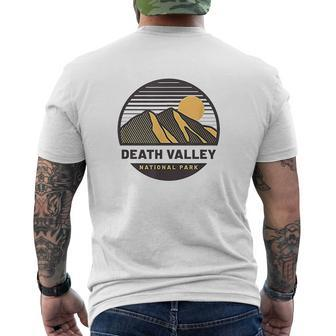Vintage Death Valley National Park Retro Mesquite Dunes Mens Back Print T-shirt - Seseable