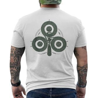 Vintage Ireland Triskele Men's T-shirt Back Print - Monsterry