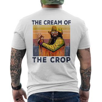 Vintage Macho-The Cream Of The Crop Wrestling Men's T-shirt Back Print - Monsterry