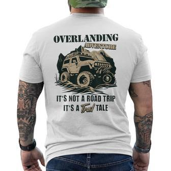 Vintage Overlanding Truck Camping Off-Road Adventures Men's T-shirt Back Print - Monsterry AU