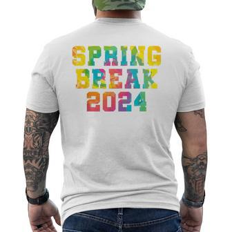 Vintage Spring Break 2024 Beach Week Group Vacation Men's T-shirt Back Print | Mazezy