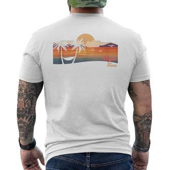 Vintage Wylie Texas Beach Men's T-shirt Back Print - Monsterry