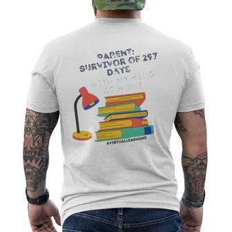 Virtual Teaching Parents Edition I Survived Learning Mens Back Print T-shirt | Mazezy DE