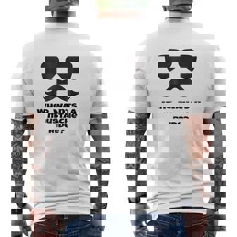 Who Wants A Mustache Ride Mens Back Print T-shirt - Thegiftio UK