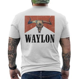 Waylon Western Style Team Waylon Family Waylon Country Men's T-shirt Back Print - Seseable