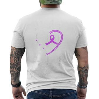 Wear Purple For Lupus Systemic Lupus Erythematosus Awareness Men's T-shirt Back Print | Mazezy