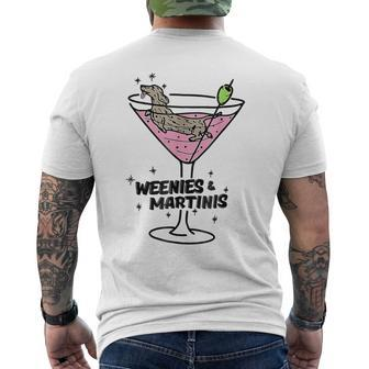 Weenies And Martinis Weenies And Martinis Women Men's T-shirt Back Print - Monsterry