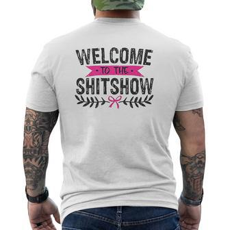 Welcome To The Shitshow Mens Back Print T-shirt - Thegiftio UK