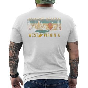 West Virginia Almost Heaven Men's T-shirt Back Print - Seseable