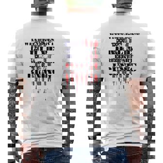 Whatever Doesnt Kill Me Better Start Running American Shirt Mens Back Print T-shirt - Thegiftio