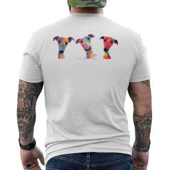 Whippet Greyhound ' The Wacky Whippets ' Top Men's T-shirt Back Print - Thegiftio UK