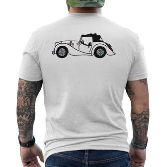 White Morgan 44 44 Car Drawing Men's T-shirt Back Print - Monsterry UK