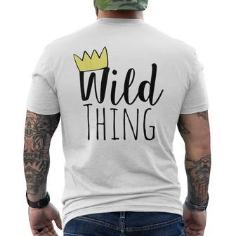 Wild Thing Toddler Men's T-shirt Back Print - Monsterry
