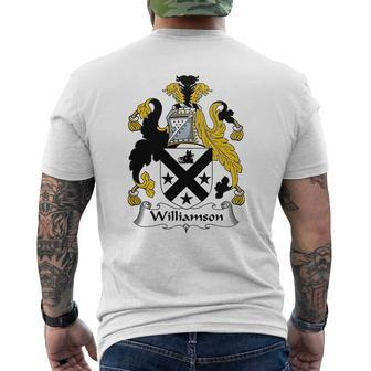 Williamson Family Crest Scottish Family Crests Mens Back Print T-shirt - Thegiftio UK
