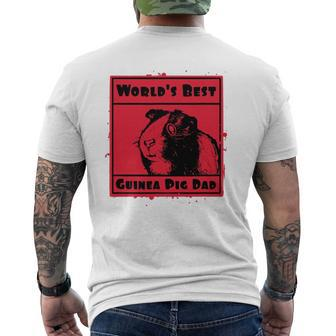 World's Best Guinea Pig Dad Mens Back Print T-shirt | Mazezy