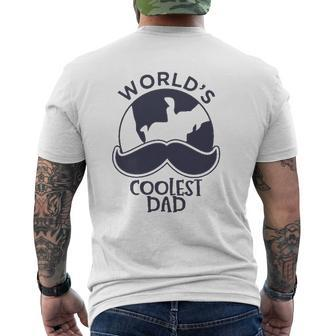 World's Coolest Dad Happy Father's Day Mens Back Print T-shirt | Mazezy