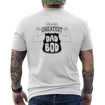 World's Greatest Dad Bod For Father's Day Mens Back Print T-shirt | Mazezy DE