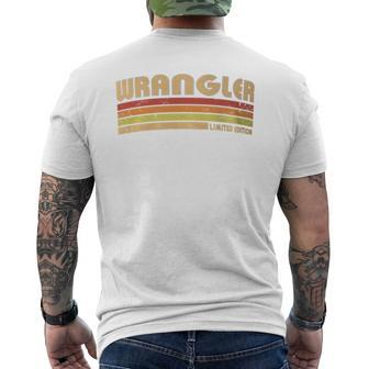 Wrangler Personalized Title Profession Birthday Idea Men's T-shirt Back Print - Seseable
