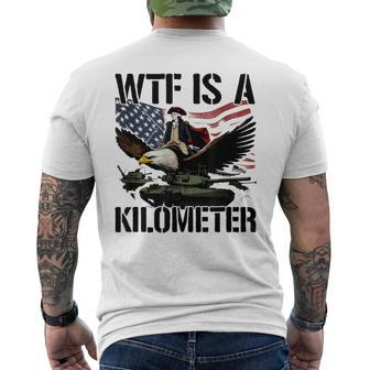 Wtf Is A Kilometer Men's T-shirt Back Print - Monsterry CA
