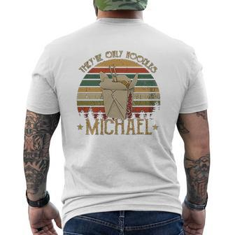 They Are Only Noodles Michael Vintage Lost Mens Back Print T-shirt - Thegiftio UK