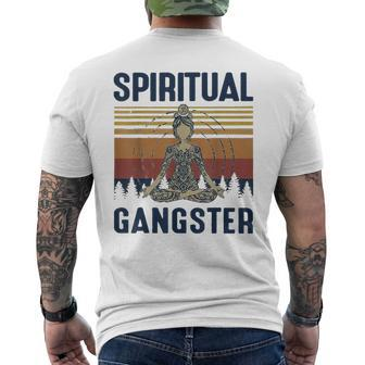 Yoga Girls Spiritual Gangsters Vintage Yoga Lover Men's T-shirt Back Print - Monsterry CA