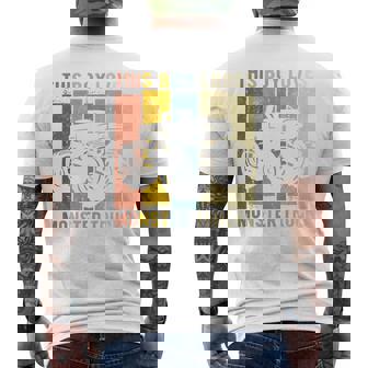 Youth This Boy Loves Monster Trucks Boys Monster Truck Men's T-shirt Back Print - Thegiftio