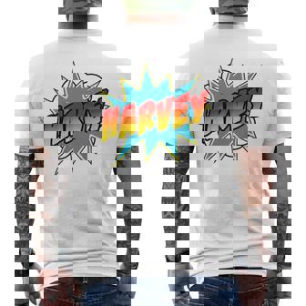 Youth Boys Harvey Name Comic Book Superhero Men's T-shirt Back Print | Seseable CA