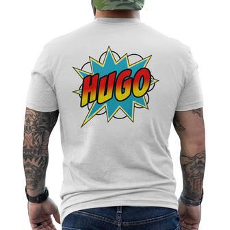 Youth Boys Hugo Comic Book Superhero Name Men's T-shirt Back Print - Seseable