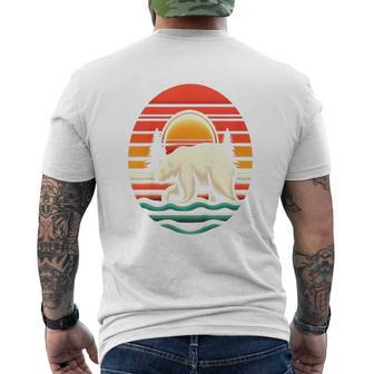 Youth Polar Bear Vintage Sunglasses Animal Lover Men's T-shirt Back Print - Monsterry DE