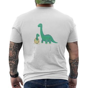 Youth I'm Going To Be A Roarsome Big Cousin Dinosaur Promoted Men's T-shirt Back Print - Thegiftio UK