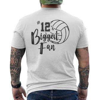 Zwölf Der 12 Größtenolleyball-Fans T-Shirt mit Rückendruck - Geschenkecke