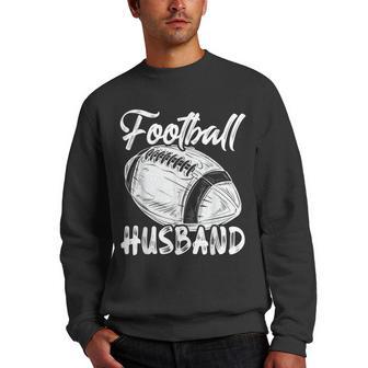 Football Husband For Men Family Matching Players Fathers Day Men Crewneck Graphic Sweatshirt - Thegiftio UK