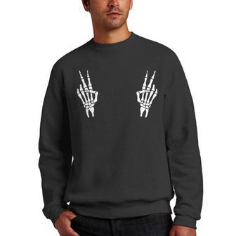 Peace Skelly Men Crewneck Graphic Sweatshirt - Thegiftio UK