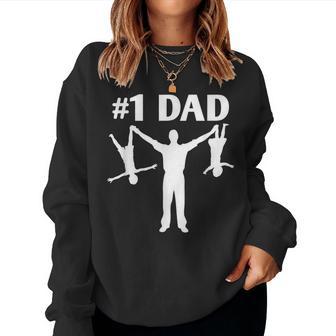 1 Dad Saying Sarcastic Daddy Father's Day Dad Women Sweatshirt - Monsterry