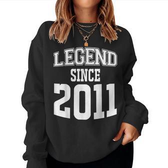 13Th Birthday For Legend Since 2011 Women Sweatshirt - Thegiftio UK