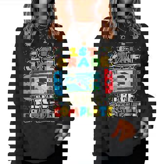 1St Grade Level Complete Gamer Class Of 2024 Graduation Women Sweatshirt - Seseable