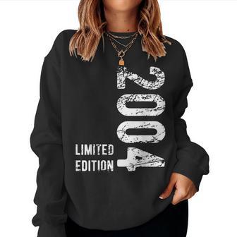 2004 20Th Birthday Turning 20 Years Old Women Sweatshirt - Thegiftio UK