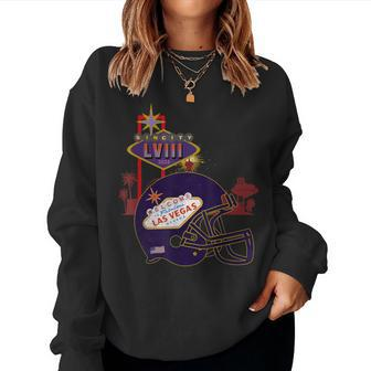 2024 Las Vegas Football Party Super Fun Game Women Sweatshirt - Seseable