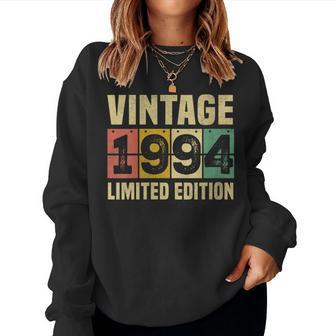 30Th Birthday 30 Year Old Vintage 1994 Limited Edition Women Sweatshirt - Monsterry AU