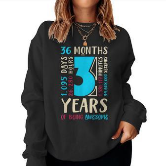 3Rd Birthday Son Daughter 3 Year Old Boys Girls Women Sweatshirt - Seseable