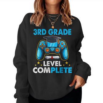 3Rd Grade Level Complete Last Day Of School Graduate Boys Women Sweatshirt - Seseable