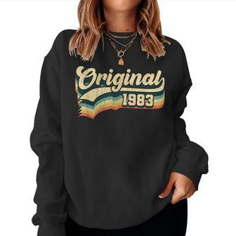 41St Birthday Original Vintage Born In 1983 Women Sweatshirt - Monsterry UK