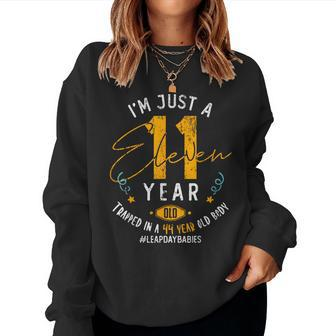 44 Years Old Leap Year Birthday 11 Leap Day Women Sweatshirt - Monsterry CA