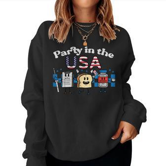 4Th July Nurse Party Usa Ativan Scrub Top Patriot Men Women Sweatshirt - Monsterry