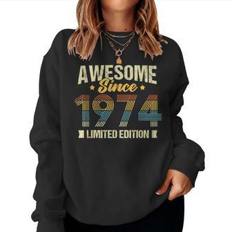 50 Geburtstag Papa Mamaintage 1974 Limitierte Auflage 50 Sweatshirt Frauen - Geschenkecke