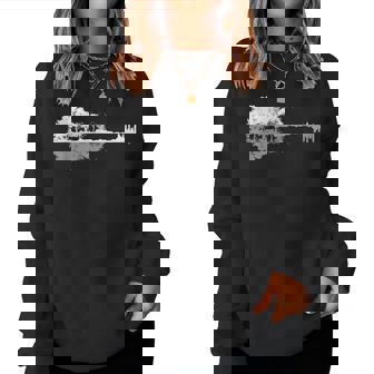 Acoustic Guitar Nature Forest Music Bass Guitarist Women Women Sweatshirt - Thegiftio