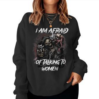 Im Afraid Of Skeleton Women Sweatshirt - Seseable