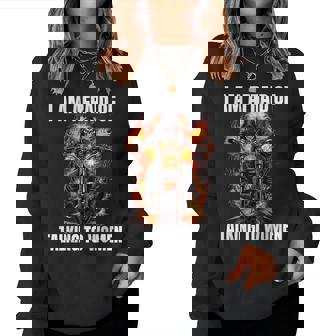 I Am Afraid Of Talking To Cringe Skeleton Women Sweatshirt - Thegiftio UK